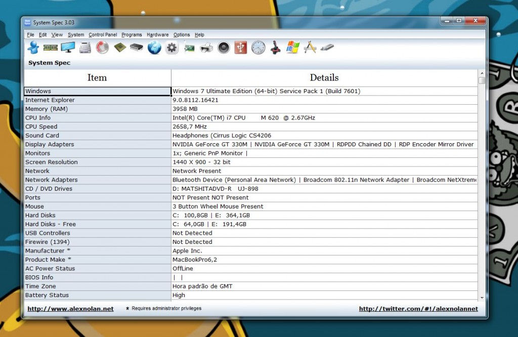System Spec – O seu PC não terá segredos