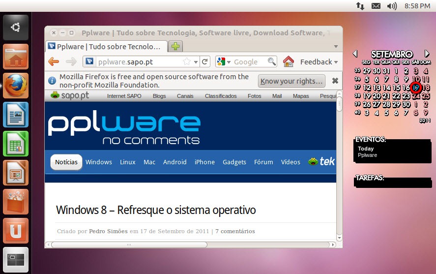 Dica – Instale o Rainlendar no Ubuntu 11.04/11.10