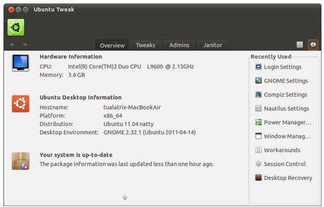 Ubuntu Tweak 0.6 Beta dispon&iacute;vel e com um novo look