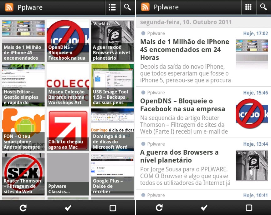 Google Reader (greader) &ndash; Leitor RSS para Android