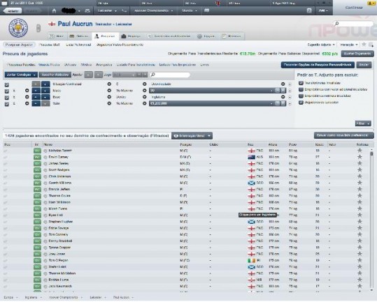 FM 2012 - Ecrã de Pesquisa