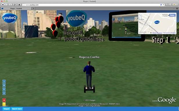youbeQ – A rede social 3D portuguesa a correr no Google Earth
