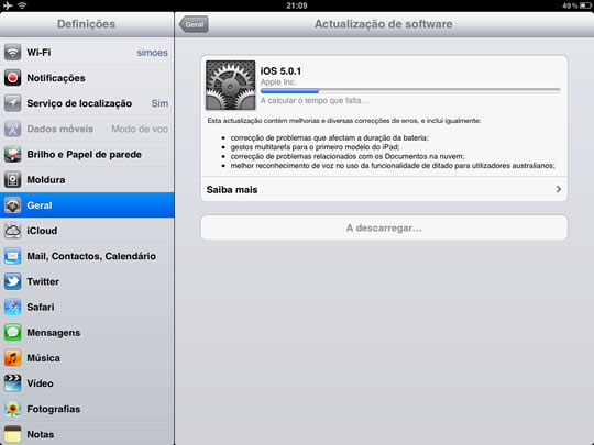 Apple liberta o iOS 5.0.1