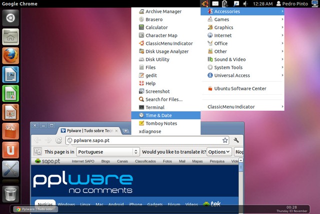 Dica – Quer ter o menu clássico no Ubuntu 11.10 Oneiric Ocelot?
