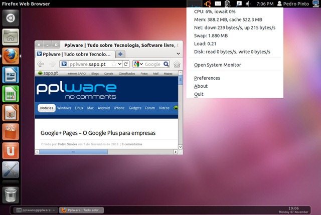 Dica – Informações do sistema Ubuntu num único painel
