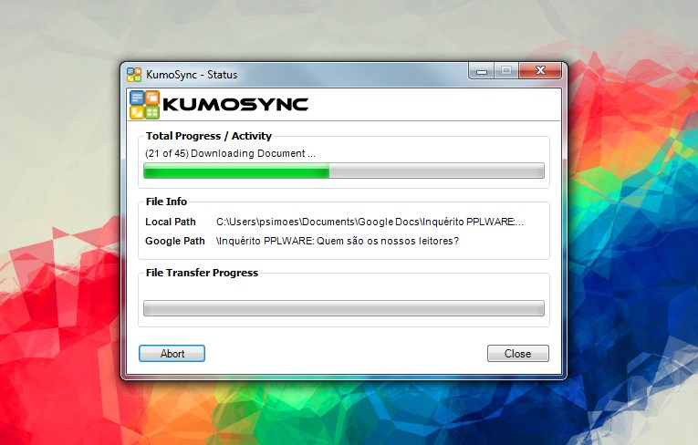 KumoSync – Sincronize documento do Google Docs com o PC