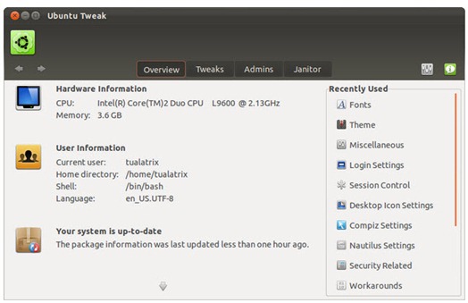 Ubuntu Tweak 0.6 final – A ferramenta mais usada no Ubuntu