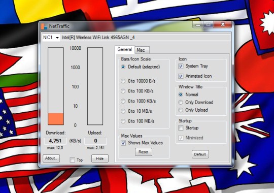 NetTraffic – Veja a utilização da sua placa de rede