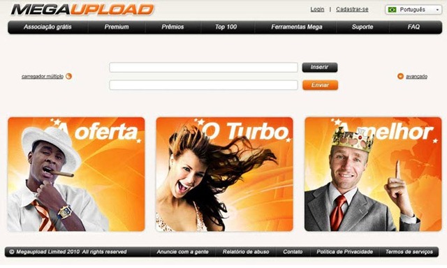 Ultima hora – MegaUpload encerrado pelo FBI