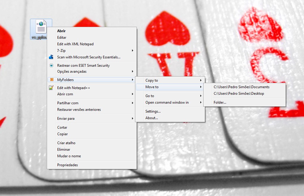 MyFolders – Pastas favoritas no menu de contexto