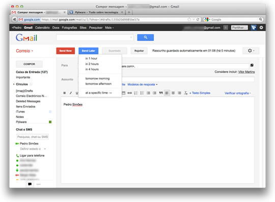 Right Inbox – Agende emails para o futuro no Gmail