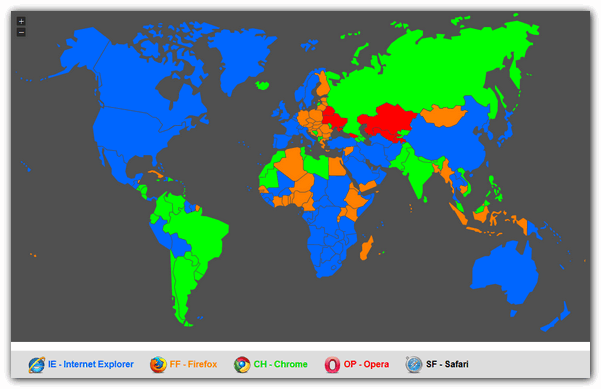A guerra dos Browsers a nível planetário – Janeiro/2012