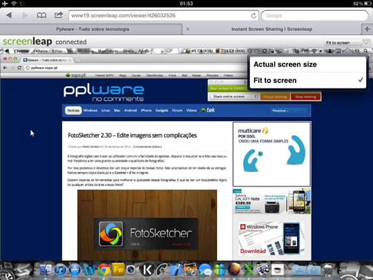 Screenleap – Partilhar o ecrã sem qualquer software