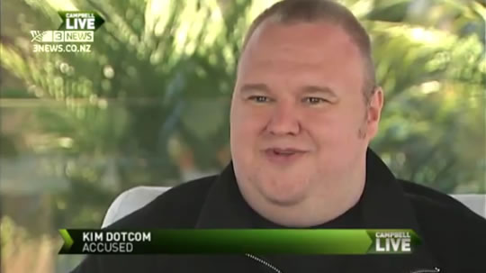 A primeira entrevista de Kim Dotcom depois da prisão
