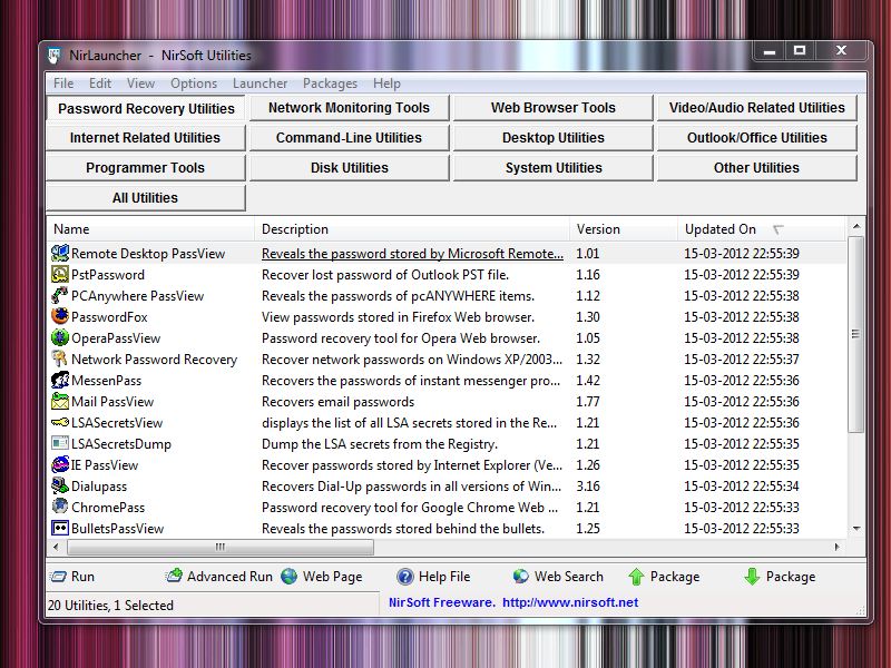NirLauncher 1.11.48 – Mais de 100 ferramentas especiais