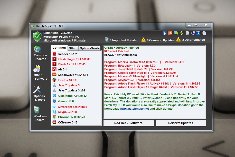 Patch My PC 2.0.9.1 – Mantenha o seu PC actualizado