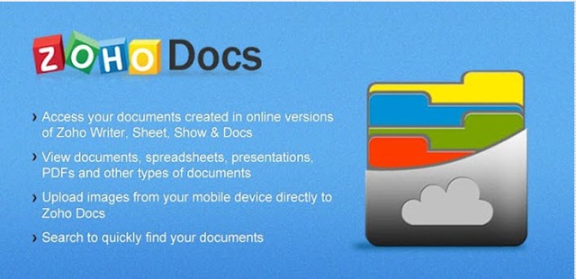Zoho Docs para Android &ndash; Um Office na Internet