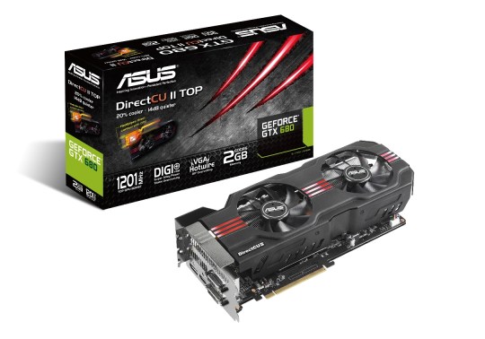 ASUS revela a GeForce® GTX 680 DirectCU II TOP