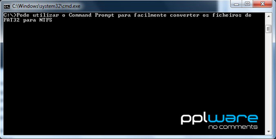 Converter FAT32 para NTFS sem formatar ou perder dados