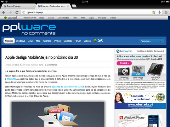 Chegou o Chrome para iOS