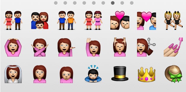 iOS 6: Teclado emoji adiciona icons de casais homossexuais