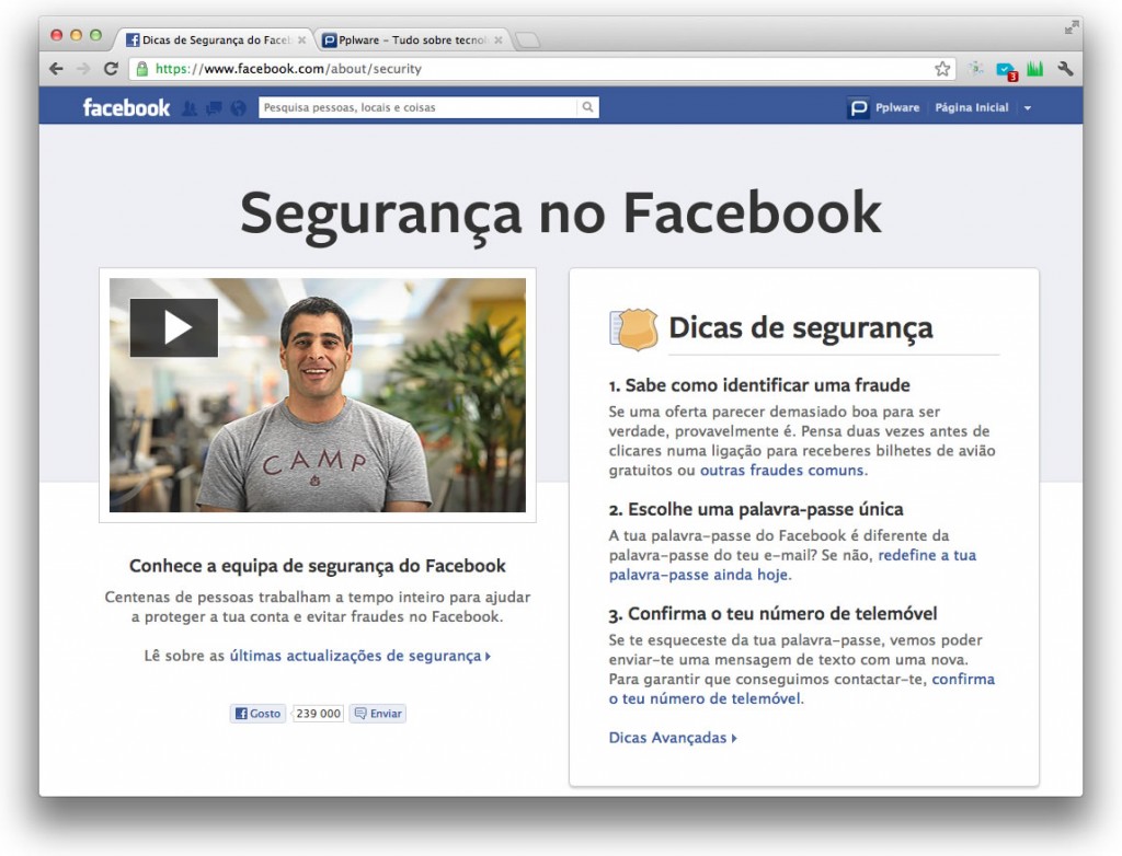 Facebook oferece dicas de segurança
