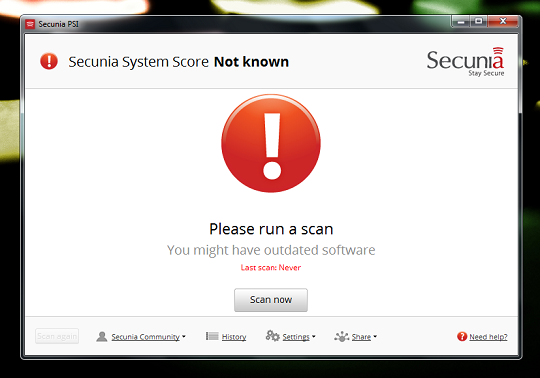 Secunia PSI 3.0.0.2003, um dos mais atentos inspectores…