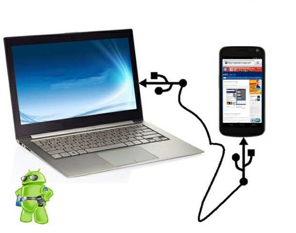 Tenha Internet no seu Android a partir do PC por USB
