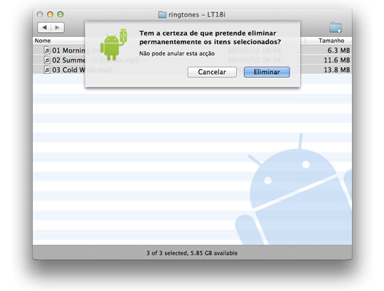 Android File Transfer – Ligue o seu android a um Mac
