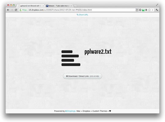 Droplings – Gestão do Dropbox no Mac OS