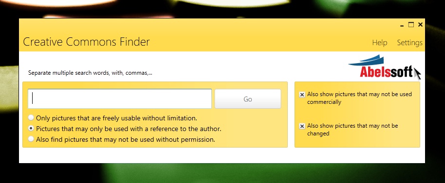 CCFinder, encontre imagens com licença Creative Commons
