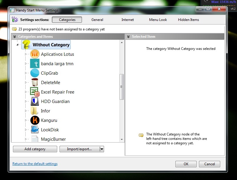 Handy Start Menu, o seu software totalmente organizado