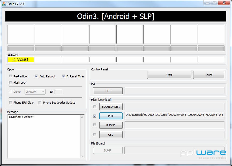 Android SGS: Actualizar para a última ROM Oficial XWJW6