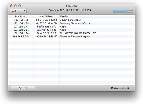 LanScan – Detectar equipamentos numa rede