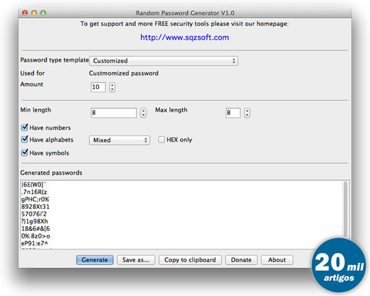 Random Password Generator – Passwords seguras facilmente