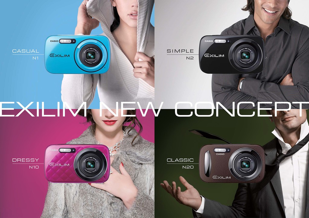 Exilim N Series: Câmaras que combinam com estilo de vida
