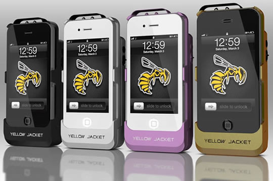 Yellow Jacket – iPhone com pistola eléctrica integrada