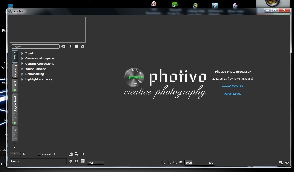 Photivo 12.12.12, poderoso no processamento de imagens