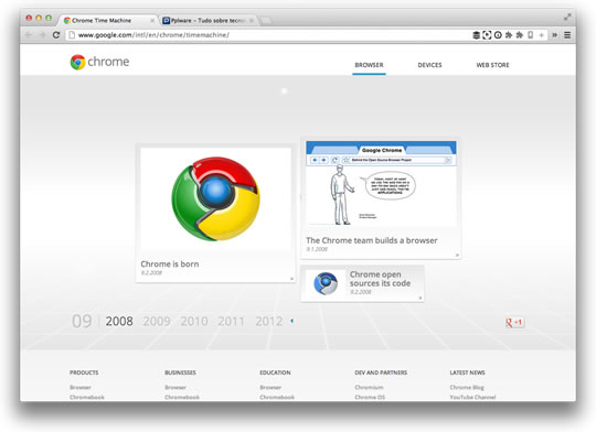 O browser da Google faz 4 anos!
