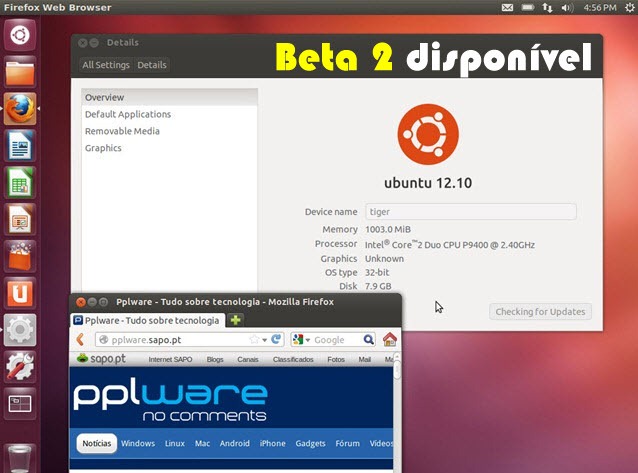 Ubuntu 12.10 Quantal Quetzal Beta 2 acabou de sair…