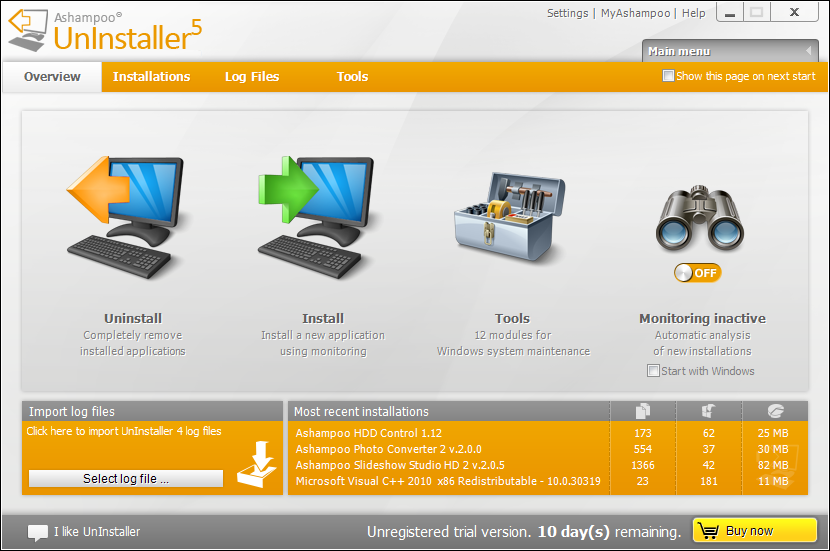 Ashampoo Uninstaller, remoção de software completa e simples