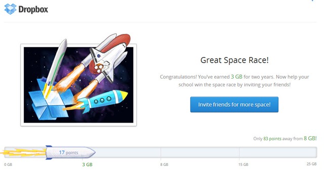 Dropbox – Ganhe imediatamente no mínimo mais 3GB