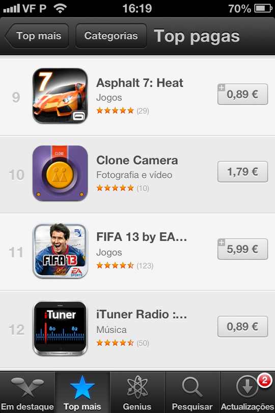 Apple aumenta preços da App Store na Europa
