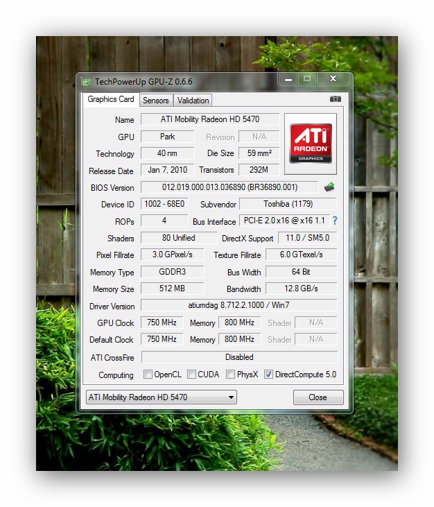 GPU-Z 0.6.6 – Conheça a sua placa gráfica por dentro