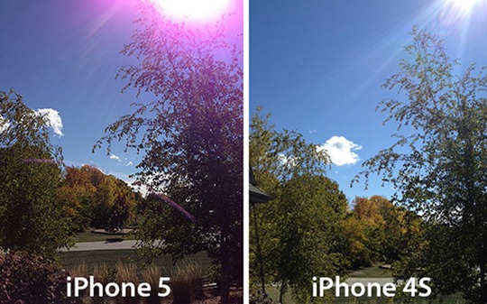Câmara do iPhone 5 deixa manchas roxas nas fotografias