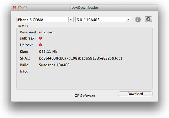 ipswDownloader 2.4.2 – Descarregue o iOS sem complicações