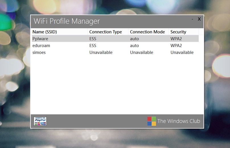WiFi Profile Manager 8 – Gerir redes sem fios no Windows 8