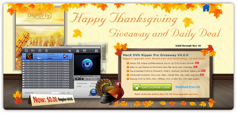 MacX DVD Ripper Pro 2012 – Gratuito até dia 30 de Novembro