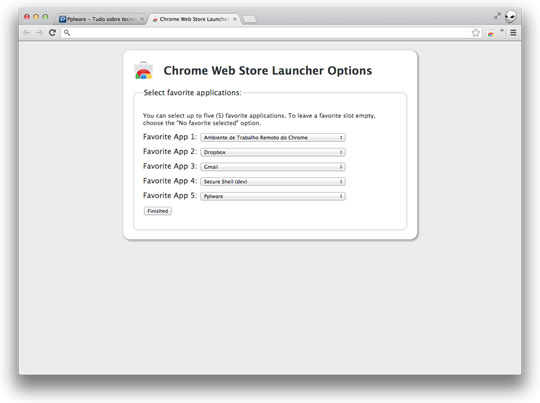 Web Store Launcher – Aceda à Web Store e às suas apps…