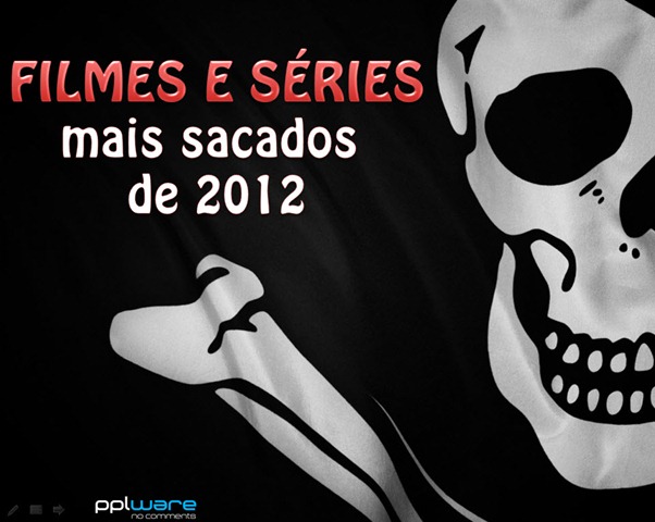 Quais os filmes e séries mais sacados de 2012?